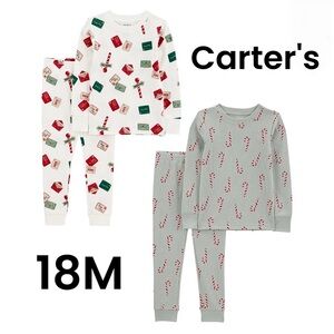 (2) Carter's Holiday Pajama Sets